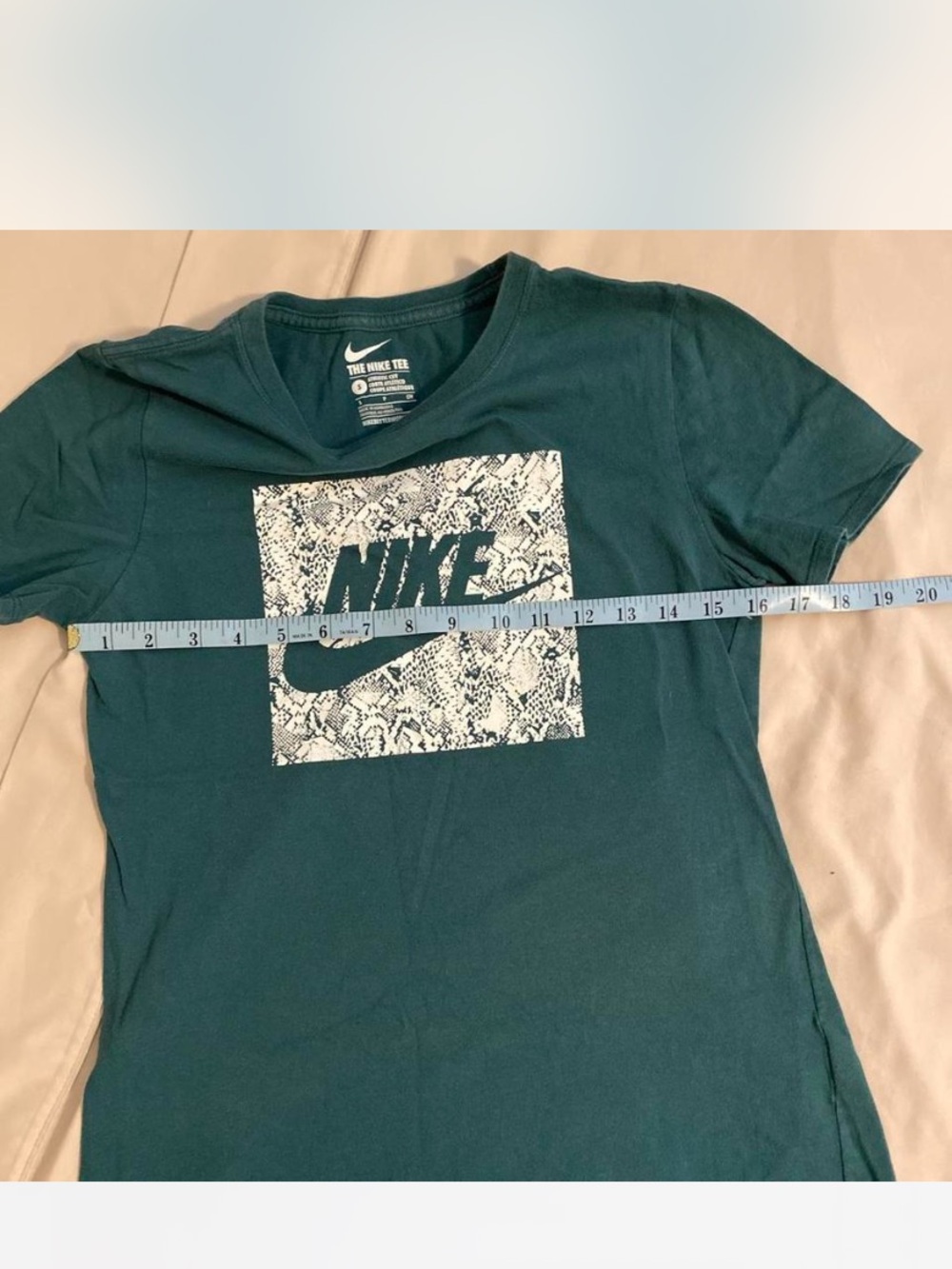 Nike Teal Graphic Logo Short Sleeve Tee Sz S